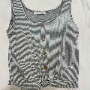 Tank top with tie